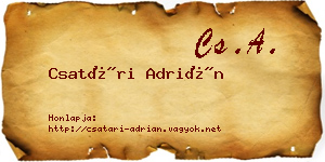 Csatári Adrián névjegykártya